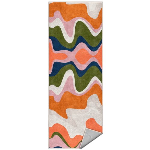 Mila Home Oranžen pralen tekač 80x200 cm Squiggly Orange – Cene