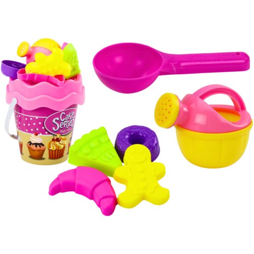  Set kantica za pijesak, Kalupi, kante za zalijevanje Sweets 8 kom - rozi Cijene
