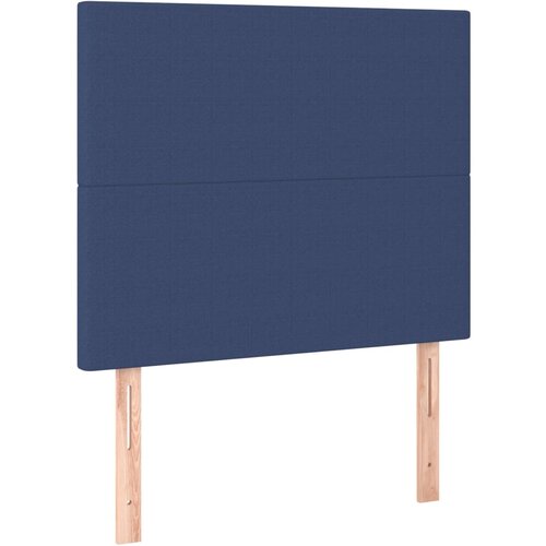 Maison Chic Posteljno vzglavje - Vzglavna omarica 2 kosa modro 90x5x78/88 cm blago, (22077006) Slike