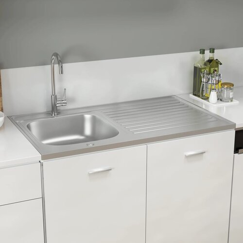 VidaXL Kuhinjsko pomivalno korito z odcejalnikom 1000x600x155 mm, (21822690) Slike