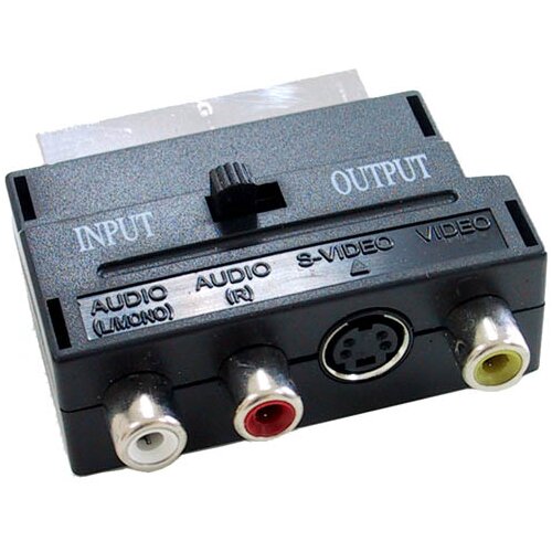 Cabletech Scart adapter na 3 X cinch + S-VHS + stikalo, (20811940) Slike