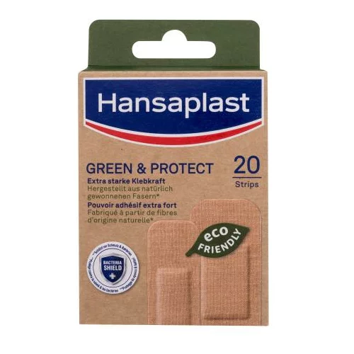 Hansaplast Green & Protect Plaster obliž 20 kos