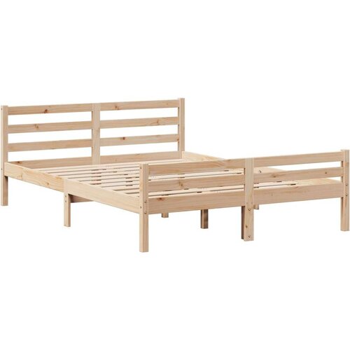 vidaXL Knjižna postelja brez vzmetnice 120x190 cm trdna borovina Cene