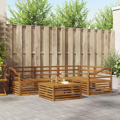  Set vanjskih sofa 5 kom. Prirodna Čvrsto drvo akacije Cijene