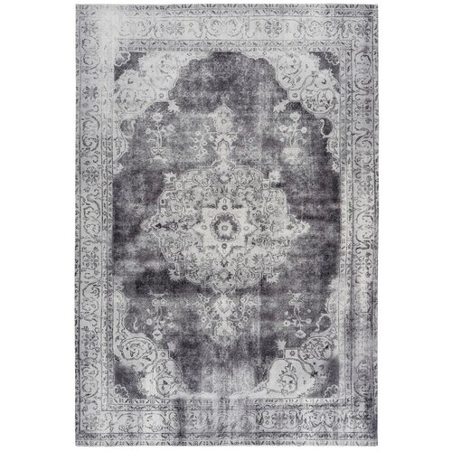 Kayoom RAVNO TKANA PREPROGA Vintage 8400 Hellgrau 160/230 cm potiskano svetlo siva Cene