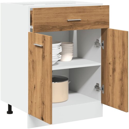 VidaXL Donji ladičar boja hrasta 60 x 46 x 81,5 cm konstruirano drvo Slike