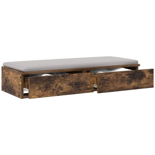  Ladice za krevet s ladicama Dimljeni hrast 100 x 36,5 x 16,5 cm Slike
