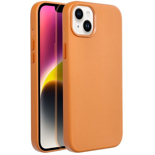  Kožna maska Mag Cover za iPhone 14 Plus narančasta Cijene