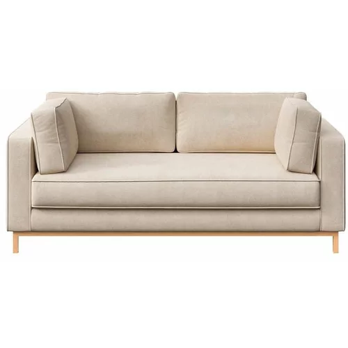 Ame Yens Bež baršunasti sofa 192 cm Celerio –