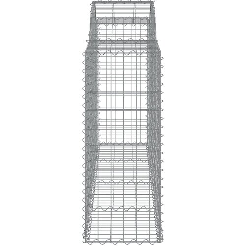  Lučne gabionske ko&amp;scaron;are 50kom 200x50x100/120cm pocinčano željezo Slike