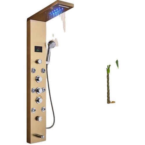 Suguword LED tu&scaron; panel pipa, keramična ventilna jedra, trojna ročna kontrola, gold-F-8, (5000141587) Cene