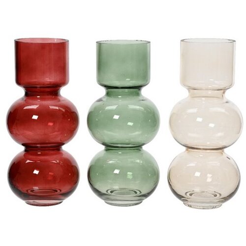 Dekordom vaza TRANSPARENT GLASS 26cm 647582 - KMG Slike