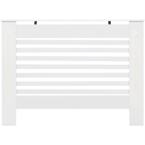  Pokrovi za radiatorje 2 kosa beli 112x19x81,5 cm mediapan Slike