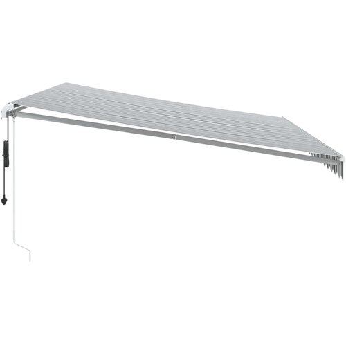 Tenda na automatsko uvlačenje antracit i bijela 500 x 350 cm Slike