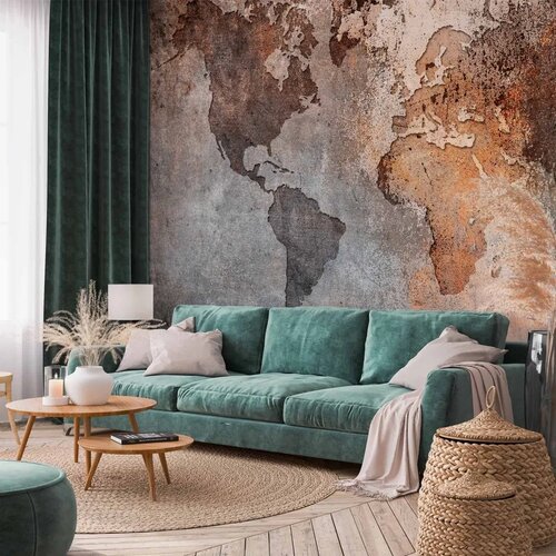  Foto tapeta - Map Colors 200x140 Premium Cene