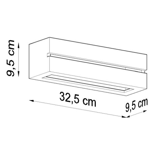 Sollux SL.0231 - zidno svetlo vega line 1xE27/60W/230V bela Slike