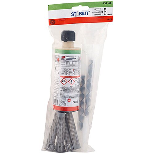STABILIT Komplet montažnog morta (150 ml, Svijetlosive boje) Slike