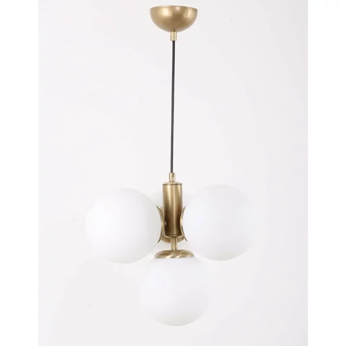Squid Lighting Bijela/u zlatnoj boji viseća svjetiljka sa staklenim sjenilom ø 15 cm Hector –