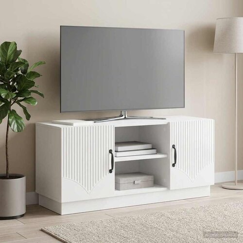 ormar Bijela visokog sjaja 102 x 34,5 x 47 cm Slike