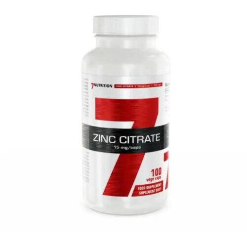 7NUTRITION Zinc Citrate 15mg, 100 kapsula Slike