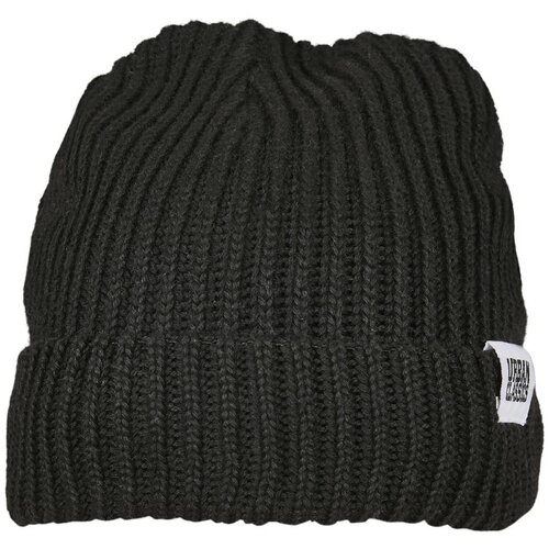 Urban Classics recycled yarn fisherman beanie black Slike