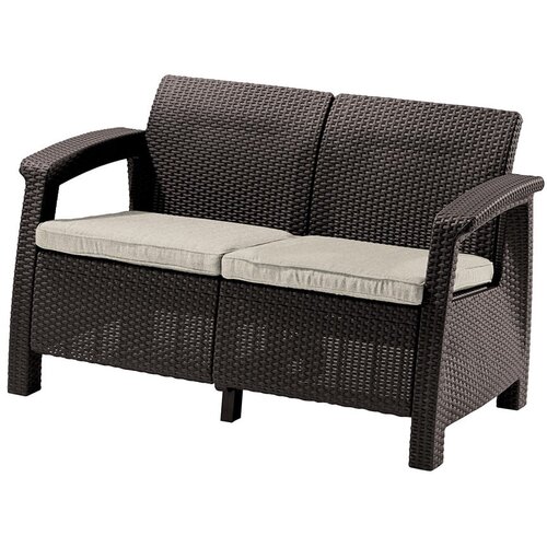 Keter Tamno smeđa vrtna sofa Corfu &amp;ndash; Slike