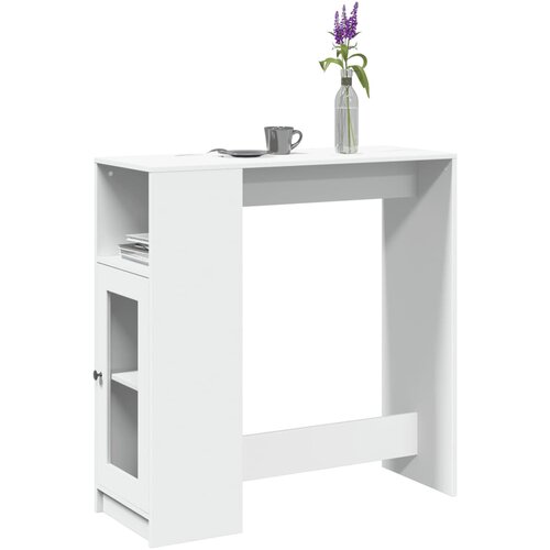  Barski stol s držačima bijeli 101x40x103,5 cm drveni Cijene