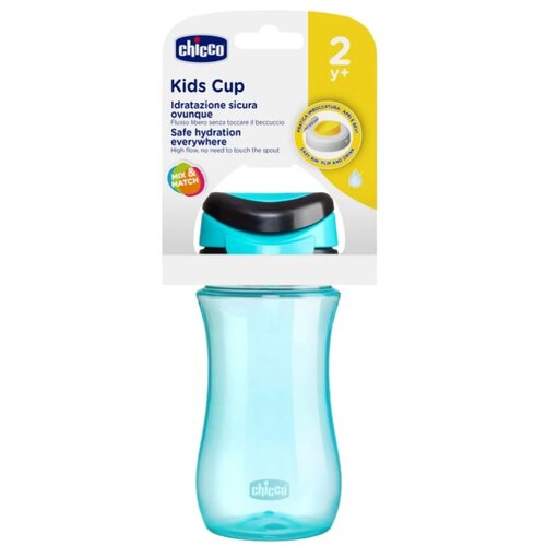 Chicco plastična ča&amp;scaron;a za decu sa ručkom 350 ml Plava Slike