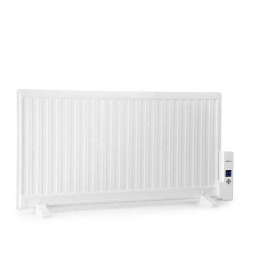 OneConcept wallander, oljni radiator, 1000W, termostat, ogrevanje na olje, ploska izvedba, bela Cene
