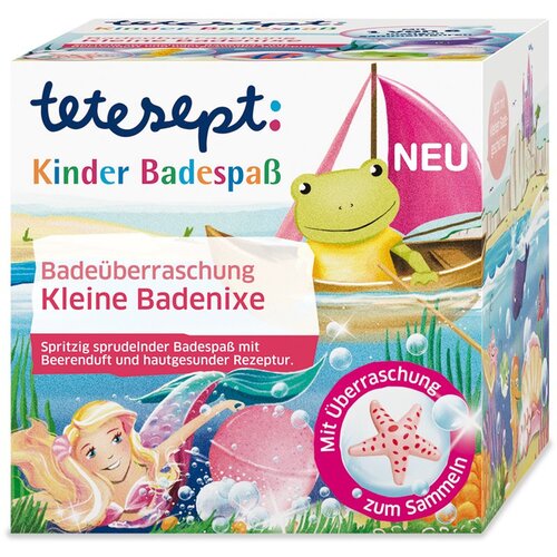 TETESEPT Bath The Little Mermaid &amp;scaron;umeča kopalna kroglica za otroke 140 g Slike