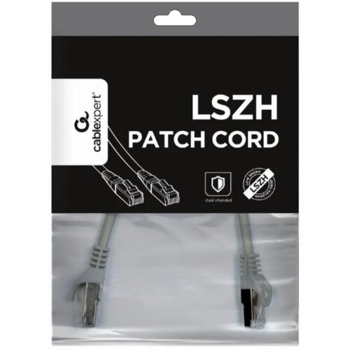  PP6A-LSZHCU-0.25M Mrezni kabl, SFTP CAT.6A BAKARNI LSZH Patch cord 0.25m Grey Cene
