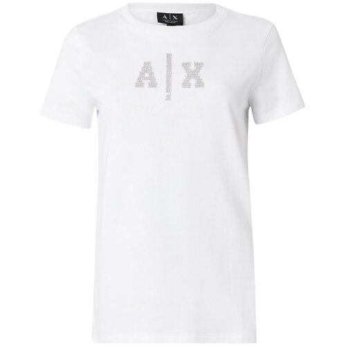 Armani Exchange Majica srebrna / transparentna / bela Cene