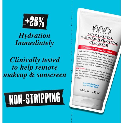 Kiehl's Ultra Facial Barrier-Hydrating Cleanser čistilni gel 75 ml Cene