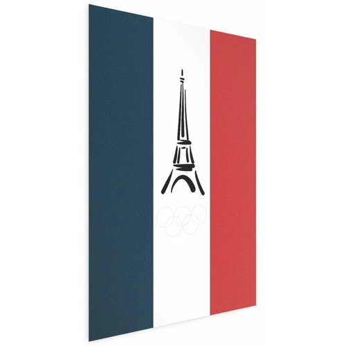  Plakat - Graphic Eiffel Tower Against the French Flag 29.7x42 Bez okvira Cene