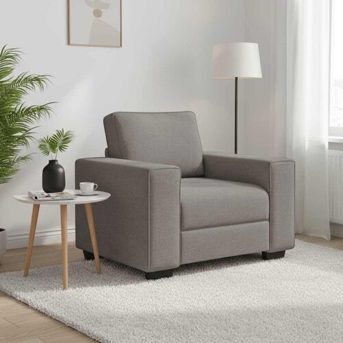 SOFA fotelja taupe 100x77x82 cm tkanina - Sivo-smeđa 1 100 cm Slike
