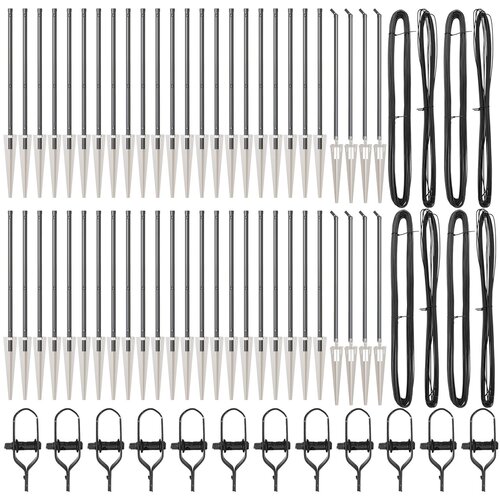 vidaXL Stebri za ograjo s konico 52 kos Ø32 mm 100 cm Cinkana jeklo Cene
