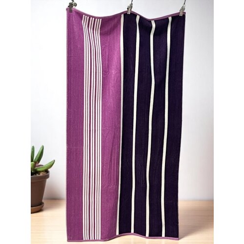  Plažni pe&amp;scaron;kir &amp;quot;Lila Dark&amp;quot; &amp;ndash; 90x160 cm, 100% pamuk B11 ( VLK000680-&amp;quot;LilaDark&amp;quot;b11 ) Slike