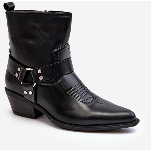 Kesi Women's Insulated Cowboy Boots Black Venosa Slike