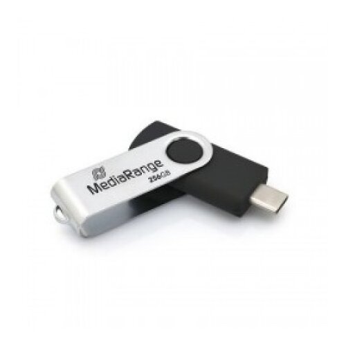 Mediarange usb flash memorija type-c 256gb 3.2 gen 1 swivel housing/srebrno-crna ( UFMR1955 ) Cene