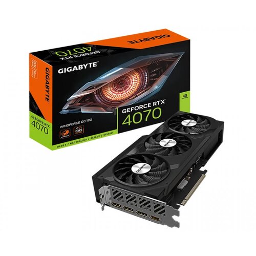 Gigabyte VGA 4070 WindForce;12GB 192bit GDDR6X3xDP, 1xHDMI; Slike