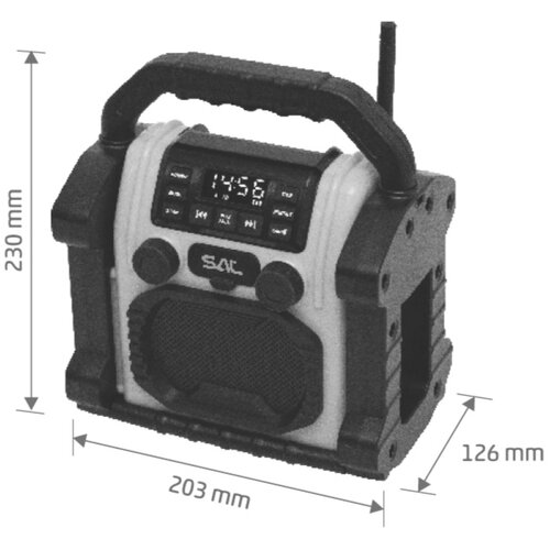  bežični zvučnik btworkpro, bluetooth, power bank, fm, 10W, crni Slike