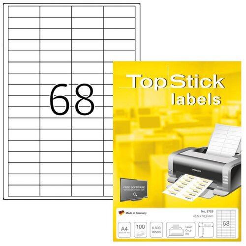 Herma Etikete topstick, 48.5x16.9 mm, 100/1 HER8729 Slike