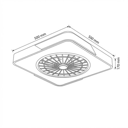  Brilagi - LED prigu&amp;scaron;iva svetiljka sa ventilatorom LED/38W/230V 50 cm bela/hrast + daljinski upravljač Slike