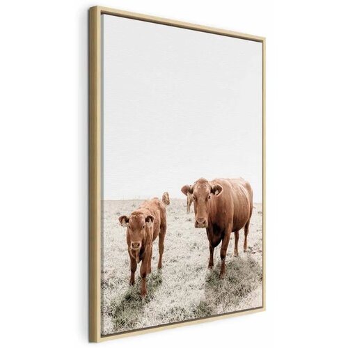  Slika - Mother and Calf (1 Part) Vertical 80x120 U prirodnom drvenom okviru Cijene