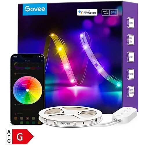 GOVEE RGBIC Basic Wi-Fi in Bluetooth LED trak dolžine 5 metrov Slike