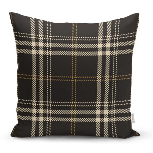Minimalist Cushion Covers Črno-bež dekorativna prevleka za vzglavnik Flanel, 35 x 55 cm Cene