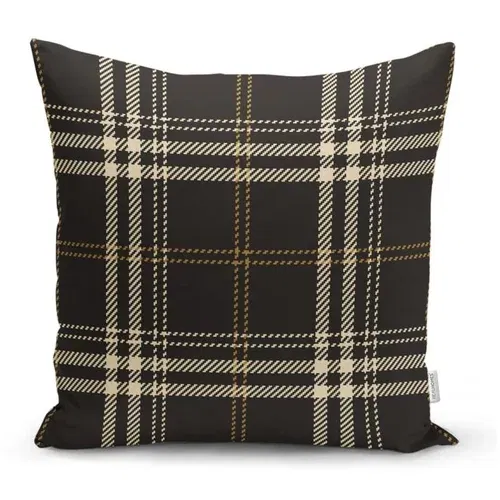 Minimalist Cushion Covers crno-bež ukrasna navlaka za jastuk Flannel, 45 x 45 cm