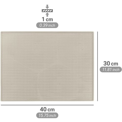 Wenko Bež gumijasta odcejalna podloga 40x30 cm Maxi &amp;ndash; Slike