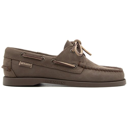 Sebago Mokasini DOCKSIDES PORTLAND NUBUCK WOMAN 74121SW Siva Slike