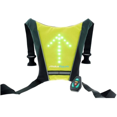  Skateflash Reflective vest Black, Green Nylon One Size Cycling Slike